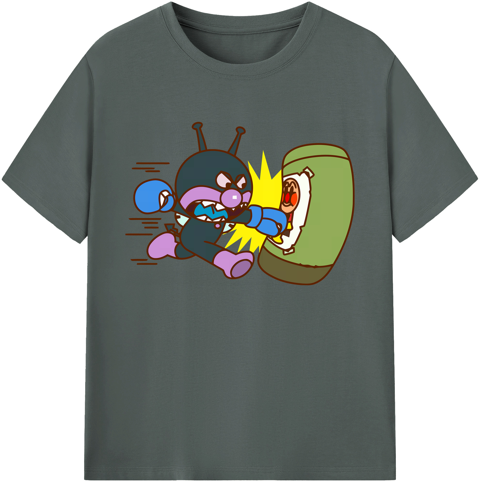 （画像用） アンパンマン Anpanman 綿100％ メンズ半袖Tシャツ｜肌触りやわらか＆通気性